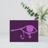 Funky Wadjet Magenta Ash Postkarte (Stehend Vorderseite)
