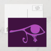 Funky Wadjet Magenta Ash Postkarte (Vorne/Hinten)