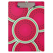 Funky Wassermelon-Scheiben Klemmbrett (Vorderseite)