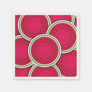 Funky Wassermelon-Scheiben Serviette