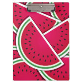 Funky-Wassermelone-Keile Klemmbrett (Vorderseite)