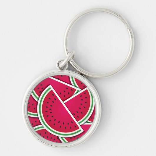 Funky-Wassermelone-Keile Schlüsselanhänger (Vorne)