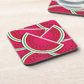 Funky-Wassermelone-Keile Untersetzer (Linke Seite)