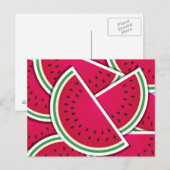 Funky-Wassermelonen Postkarte (Vorne/Hinten)