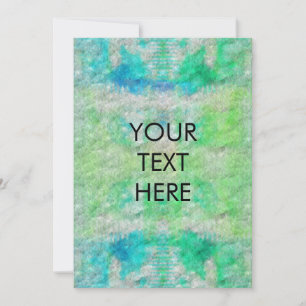 Funky Watercolor Gefärbte Krawatte Danke Blank Car Feiertagskarte