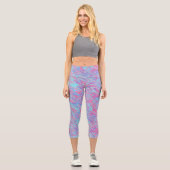 Funky Waves Capri Leggings (Vorderseite)