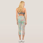 Funky Waves Capri Leggings (Rückseite)