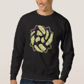 Funky Wavey Smiles Smile Face 90s Kid Cool Retro V Sweatshirt (Vorderseite)