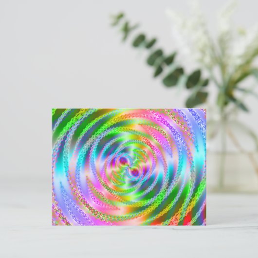 Funky Web Postkarte (Stehend Vorderseite)