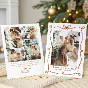 Funky Weihnachten Boho Beige Schleife Band 5 Foto