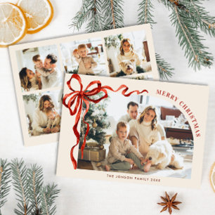 Funky Weihnachten Boho Rote Schleife Band 6 Foto