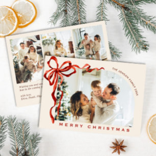 Funky Weihnachten Boho Rotes Schleifenband 4 Foto