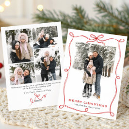 Funky Weihnachten Boho rotes Schleifenband 5 Foto