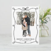 Funky Weihnachten Boho Schwarzes Schleifenband 3 F (Stehend Vorderseite)