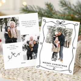 Funky Weihnachten Boho Schwarzes Schleifenband 3 F