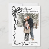 Funky Weihnachten Boho Schwarzes Schleifenband 5 F (Vorderseite)