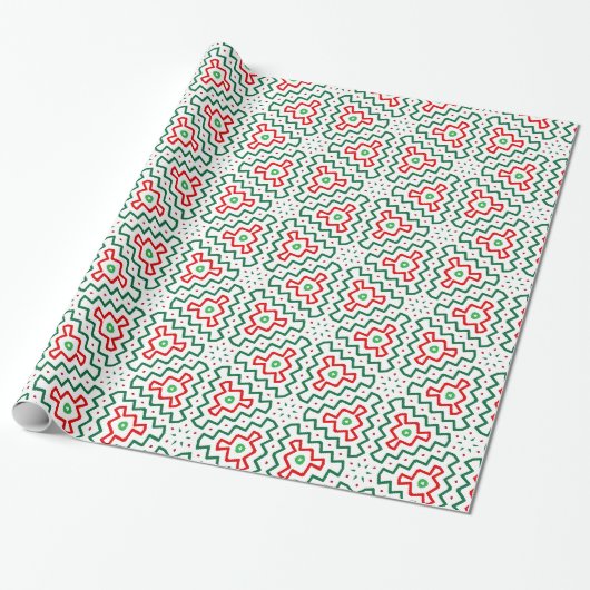 Funky Weihnachten Geschenkpapier (Ungerollt)