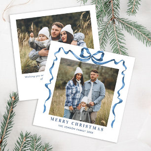 Funky Weihnachten Staubig Blaues Schleifenband 2 F