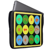 Funky Weird Math Sums Laptop Sleeve (Vorne Rechts)