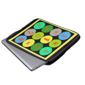Funky Weird Math Sums Laptop Sleeve (Vorne Knopf)