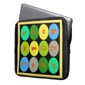 Funky Weird Math Sums Laptop Sleeve (Vorderseite Links)