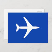 Funky weiße ankündigungspostkarte (Vorne/Hinten)