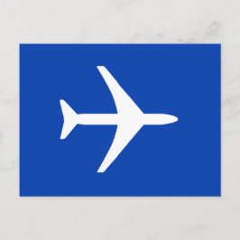 Funky weiße ankündigungspostkarte