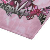 Funky Whimsical Abstrakt Lachs Fish Malerei Art Schneidebrett (Ecke)