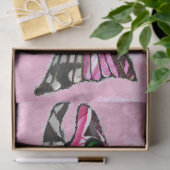 Funky Whimsical Abstrakt Lmon Fish Decoupage Seidenpapier (Geschenk)