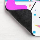 Funky Whimsical Colorful Miami, Grafik Mousepad (Ecke)