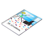 Funky Whimsical Colorful Miami, Grafik Notizblock (Linke Seite)