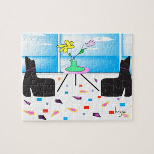 Funky Whimsical Colorful Miami, Grafik Puzzle