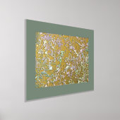 Funky Whimsical Gold Wavy Wirbel Art Pattern Foliendrucke (Ablage )