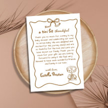 Funky Whimsical Hand Drawn Martini Babydusche