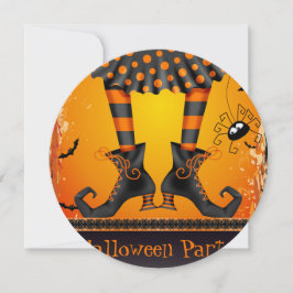 Funky Whimsical Witz Legs Halloween-Party Einladung