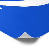 Funky White Anchor A3 Poster (Ecke)