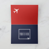 Funky White Flugzeug Pilot Aviation Grußkarte Karte (Innenseite)