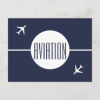 Funky White Flugzeug Pilot Aviation Postcard