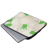 Funky white onions laptopschutzhülle (Vorne Knopf)