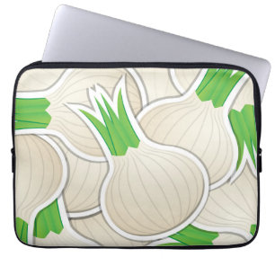 Funky white onions laptopschutzhülle