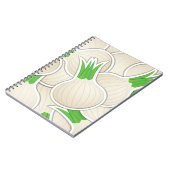 Funky white onions notizblock (Linke Seite)