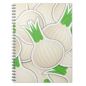 Funky white onions notizblock (Vorderseite)