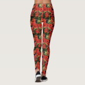 Funky wilde Mohnblumen-Leggings Leggings (Rückseite)