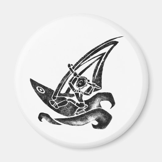 Funky Windsurfer Magnet (Vorne)