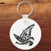 Funky Windsurfer Schlüsselanhänger (Vorderseite)