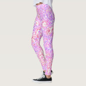 Funky Wirbel Boho Hippie Farbenfrohe Abstrakte Mar Leggings (Links)