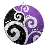 Funky Wirbel lila Dartscheibe (vorne)