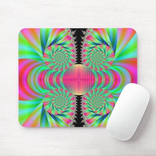 Funky Wirbel Mousepad (Mit Mouse)