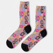 Funky Wirbel Socken (Linkes Detail)