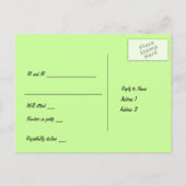 Funky Wirbel UAWG Einladungspostkarte (Rückseite)